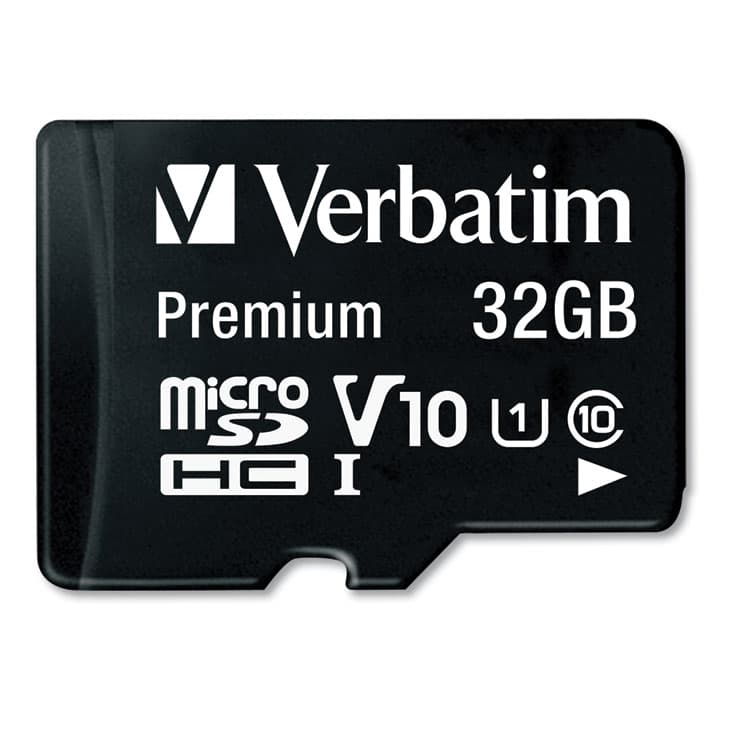 VERBATIM CORPORATION 32GB Premium microSDHC Memory Card with Adapter, UHS-I V10 U1 Class 10, Up to 90MB/s Read Speed (VER44083) thumbnail 2