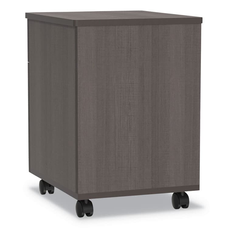 LINEA ITALIA Trento Line Mobile Pedestal File, Left or Right, 2-Drawers: Box/File, Legal/Letter, Mocha, 16.5" x 19.75" x 23.63" (LITTR752MOC) thumbnail 4