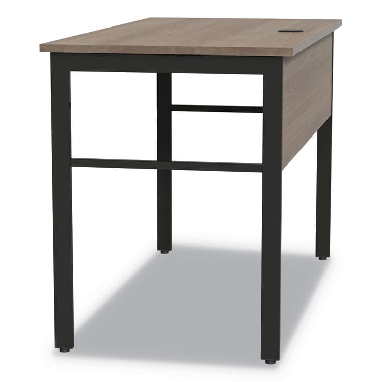 LINEA ITALIA Urban Series Desk Workstation, 59" x 23.75" x 29.5", Natural Walnut (LITUR601NW) thumbnail 4