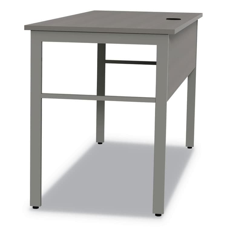 LINEA ITALIA Urban Series Desk Workstation, 59" x 23.75" x 29.5", Ash (LITUR601ASH) thumbnail 2