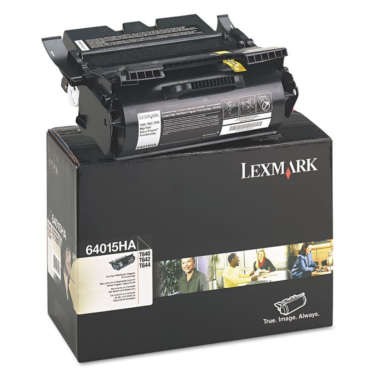LEXMARK INT'L, . 64015HA Return Program High-Yield Toner, 21,000 Page-Yield, Black (LEX64015HA) thumbnail 2
