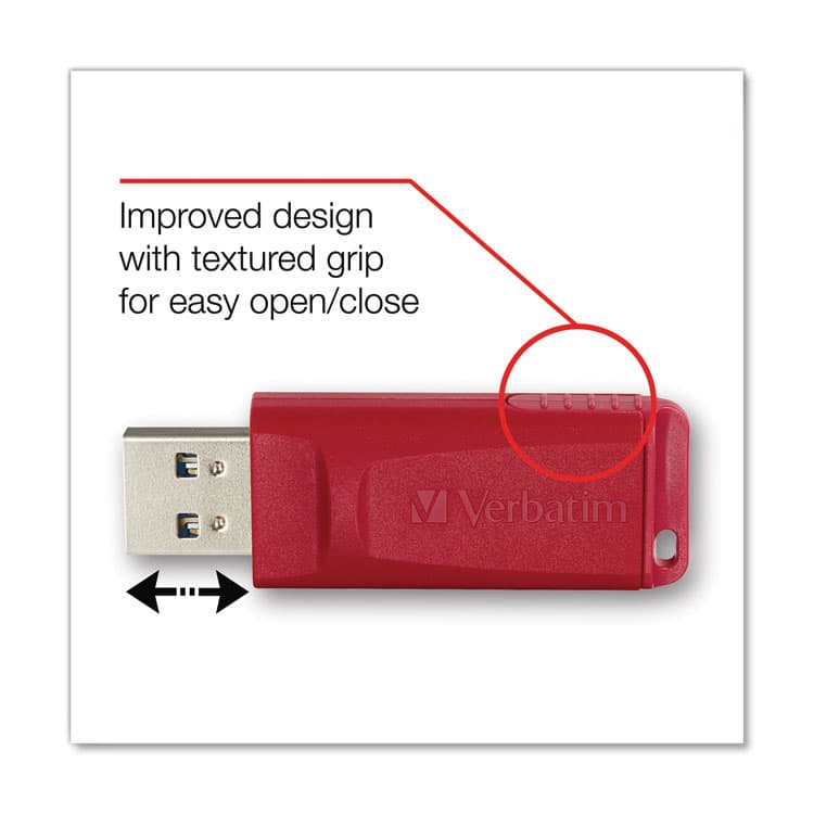 VERBATIM CORPORATION Store 'n' Go USB Flash Drive, 16 GB, Assorted Colors, 4/Pack (VER99123) thumbnail 2