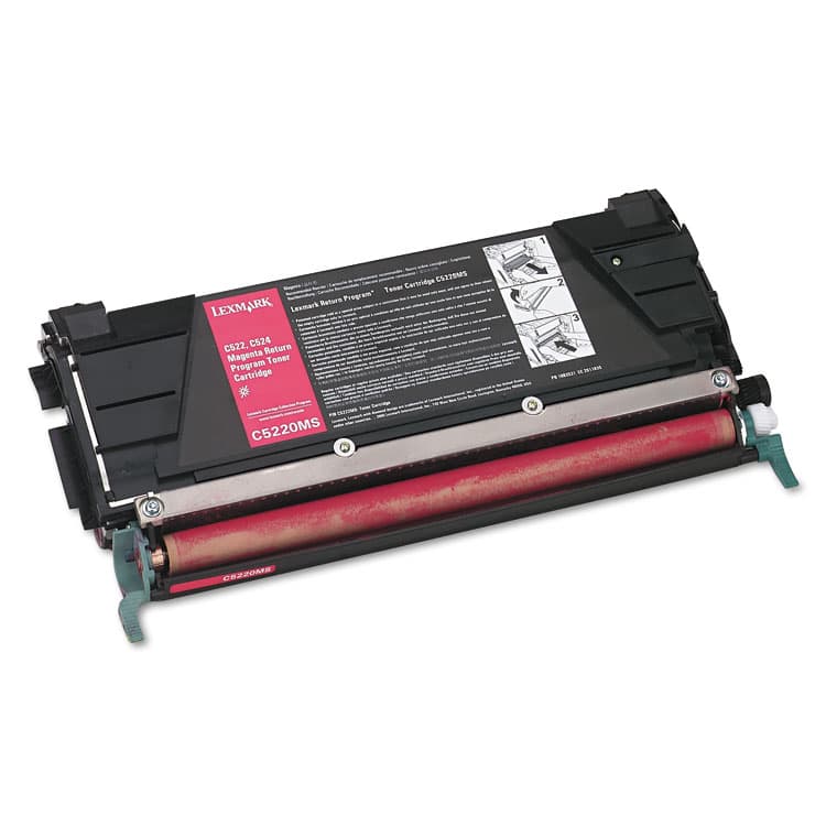 LEXMARK INT'L, . C5220MS Return Program Toner, 3,000 Page-Yield, Magenta (LEXC5220MS)