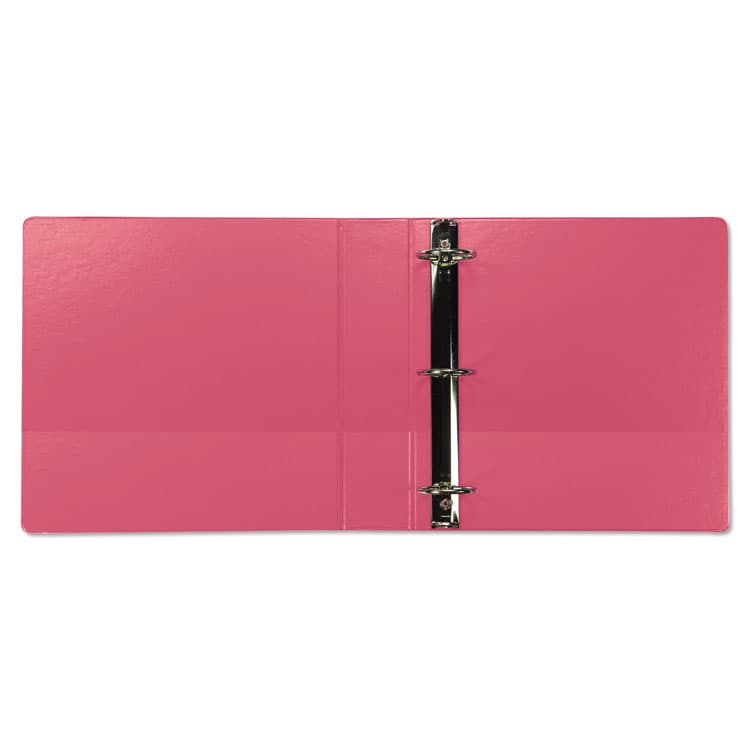 SAMSILL CORPORATION Earth's Choice Plant-Based Durable Fashion View Binder, 3 Rings, 2" Capacity, 11 x 8.5, Berry, 2/Pack (SAMU86676) thumbnail 2