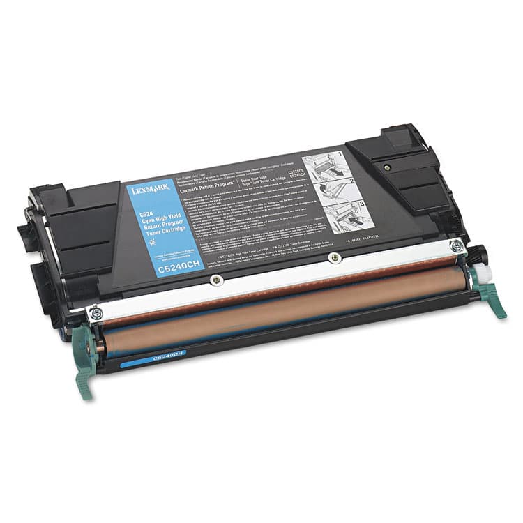 LEXMARK INT'L, . C5240CH Return Program High-Yield Toner, 5,000 Page-Yield, Cyan (LEXC5240CH)