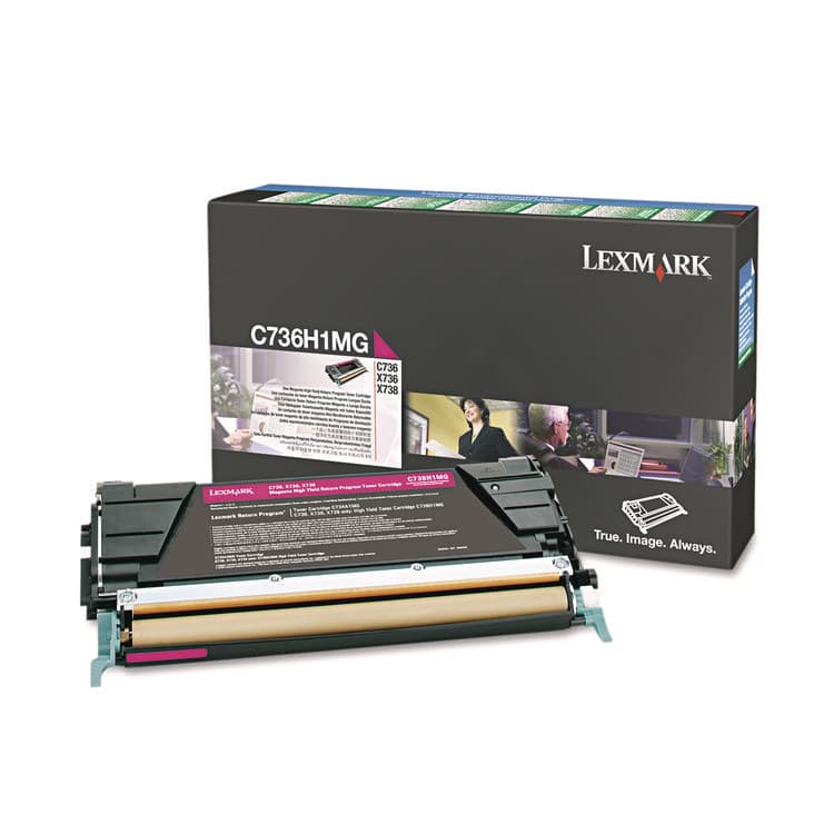 LEXMARK INT'L, . C736H1MG Return Program High-Yield Toner, 10,000 Page-Yield, Magenta (LEXC736H1MG)
