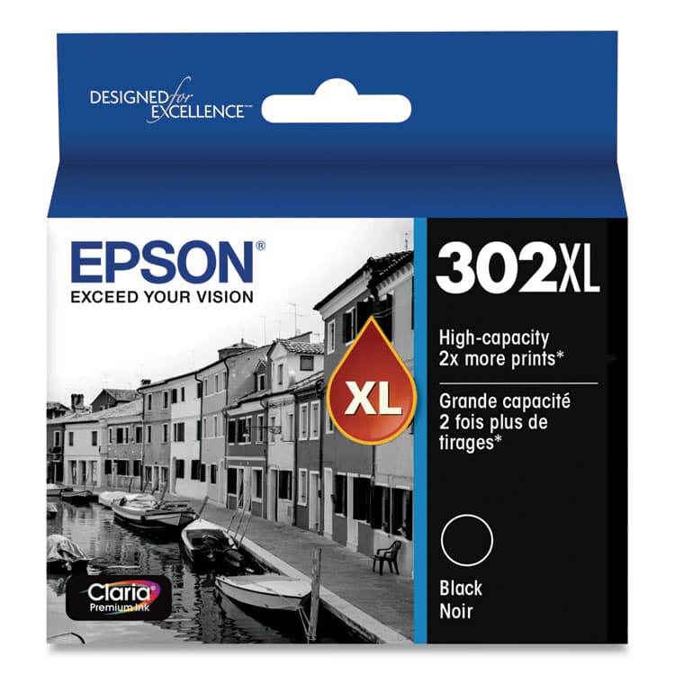 EPSON AMERICA, . T302XL020-S (T302XL) Claria High-Yield Ink, Black (EPST302XL020S)