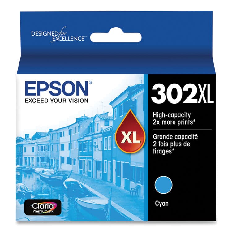 EPSON AMERICA, . T302XL220-S (T302XL) Claria High-Yield Ink, Cyan (EPST302XL220S)