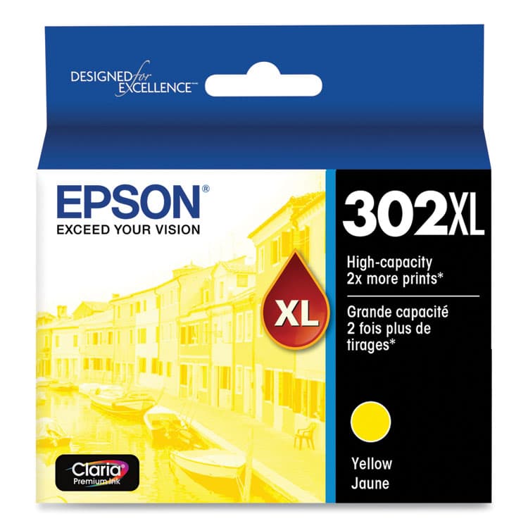 EPSON AMERICA, . T302XL420-S (T302XL) Claria High-Yield Ink, Yellow (EPST302XL420S)