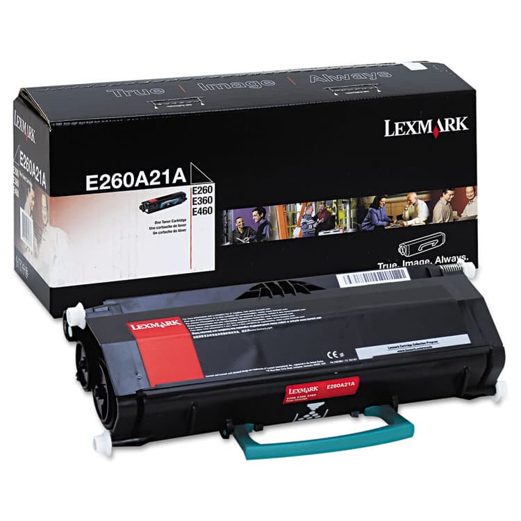 LEXMARK INT'L, . E260A21A Toner, 3,500 Page-Yield, Black (LEXE260A21A) thumbnail 3