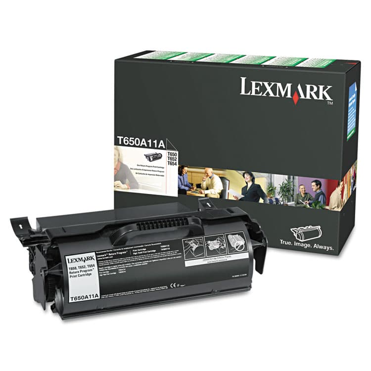 LEXMARK INT'L, . T650A11A Return Program Toner, 7,000 Page-Yield, Black (LEXT650A11A)