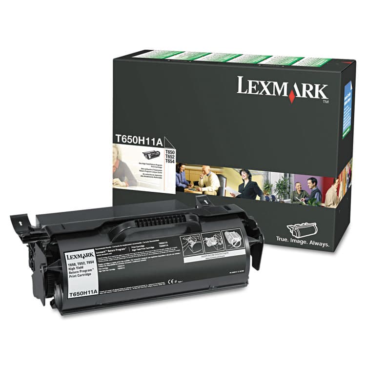 LEXMARK INT'L, . T650H11A Return Program High-Yield Toner, 25,000 Page-Yield, Black (LEXT650H11A)