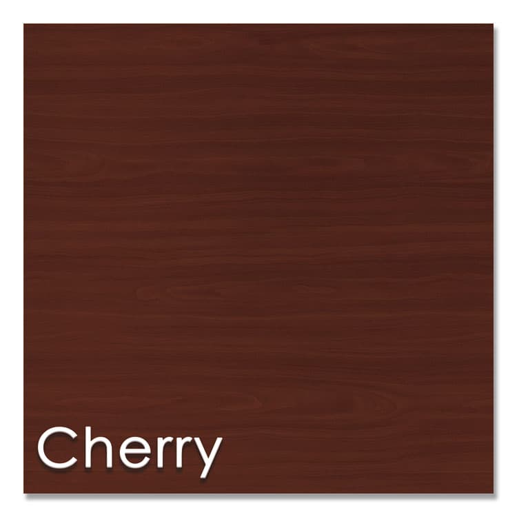 LINEA ITALIA Study Carrell Add On, 1-Leg, 31.25 x 23.25 x 45.25, Cherry (LITSC802CH) thumbnail 3
