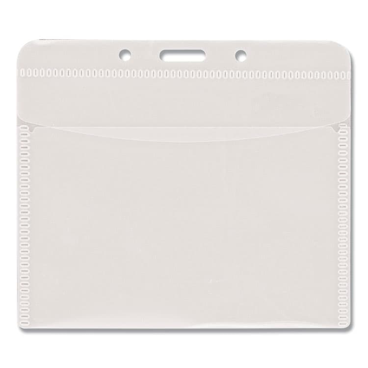 ADVANTUS CORPORATION PVC-Free Badge Holders, Horizontal, Clear 4.5" x 4" Holder, 4.13" x 3.25" Insert, 50/Pack (AVT75603)