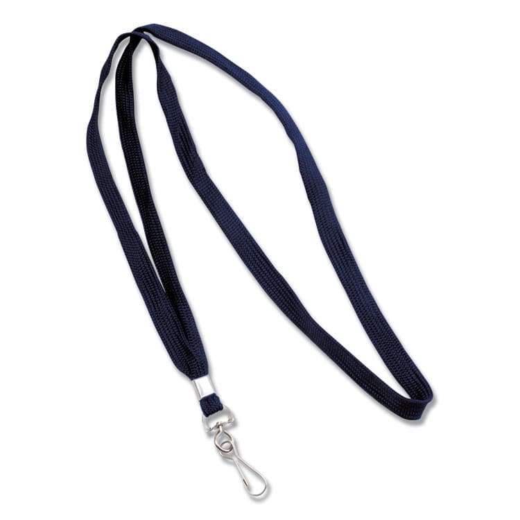 ADVANTUS CORPORATION Deluxe Lanyards, Metal J-Hook Fastener, 36" Long, Blue, 24/Box (AVT75426)