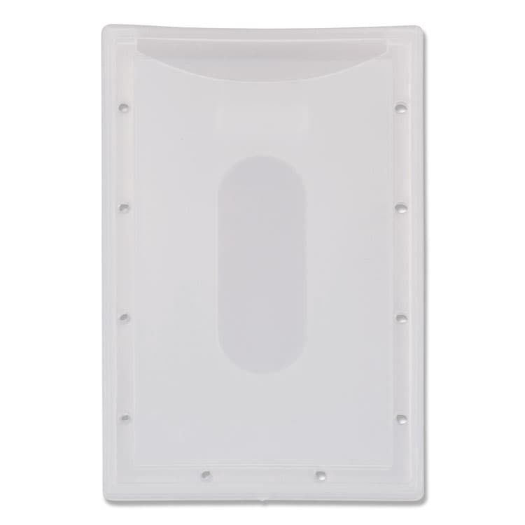 ADVANTUS CORPORATION Clear ID Card Holder, Horizontal, Clear 2.31" x 3.69" Holder, 2.13" x 3.38" Insert, 25/Pack (AVT97100) thumbnail 3