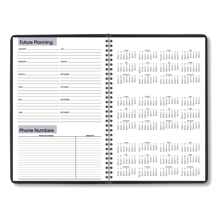 AT-A-GLANCE DayMinder Monthly Planner, Ruled Blocks, 12" x 8", Black Cover, 14-Month: Dec 2025 to Jan 2027 (AAGG47000) thumbnail 4
