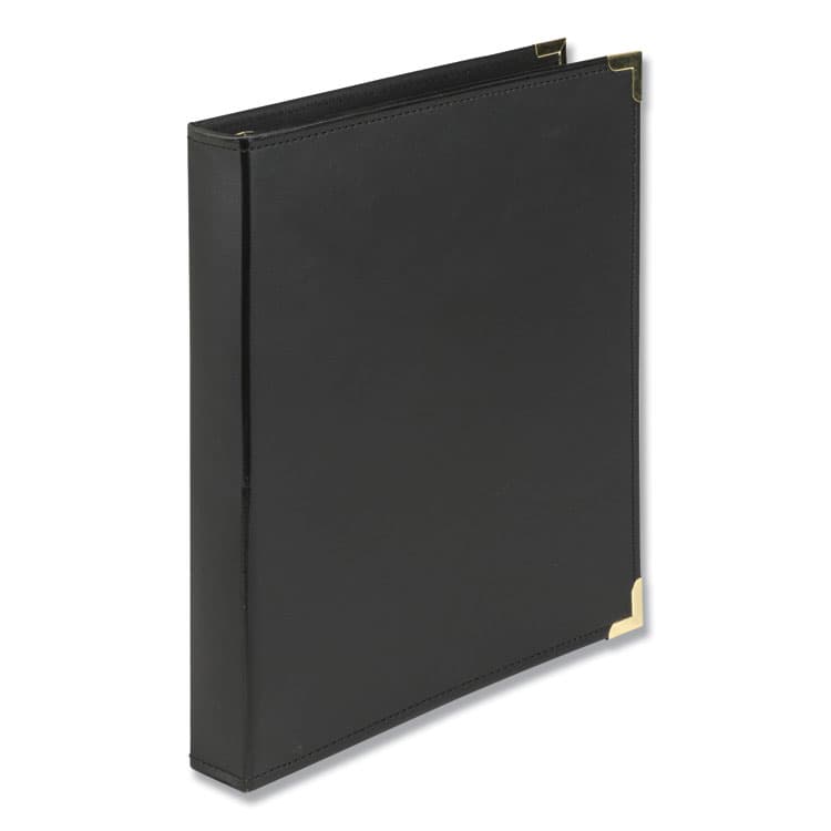 SAMSILL CORPORATION Classic Collection Ring Binder, 3 Rings, 1" Capacity, 11 x 8.5, Black (SAM15130)