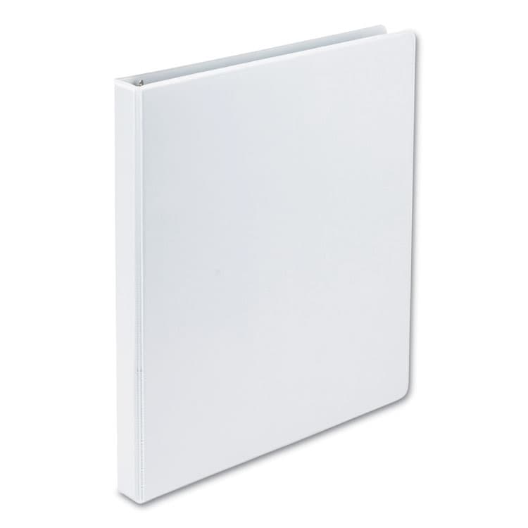 SAMSILL CORPORATION Earth's Choice Plant-Based Round Ring View Binder, 3 Rings, 0.5" Capacity, 11 x 8.5, White (SAM18917) thumbnail 4