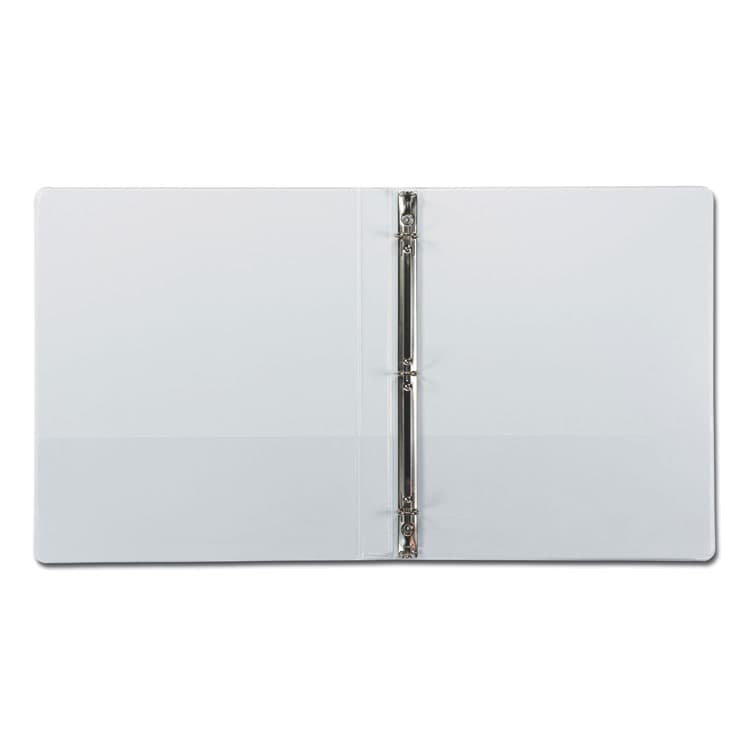SAMSILL CORPORATION Earth's Choice Plant-Based Round Ring View Binder, 3 Rings, 0.5" Capacity, 11 x 8.5, White (SAM18917) thumbnail 2