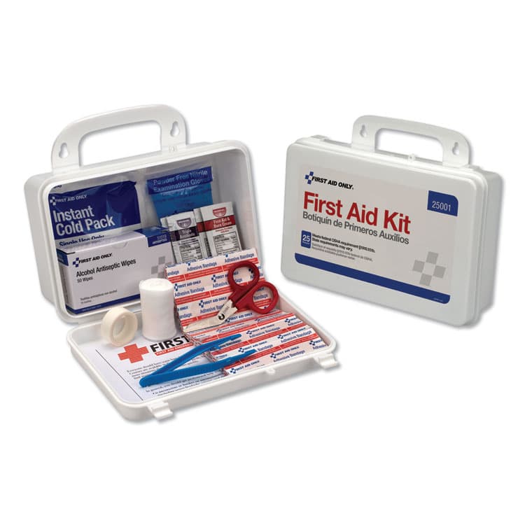 ACME UNITED CORPORATION First Aid Kit for Use by Up to 25 People, 113 Pieces, Plastic Case (FAO25001) thumbnail 2