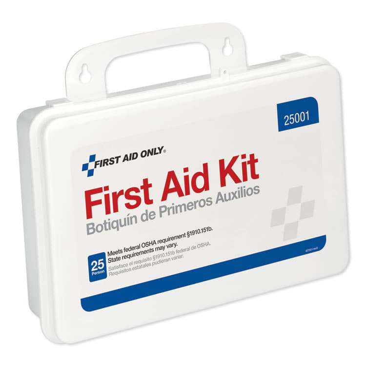 ACME UNITED CORPORATION First Aid Kit for Use by Up to 25 People, 113 Pieces, Plastic Case (FAO25001) thumbnail 4