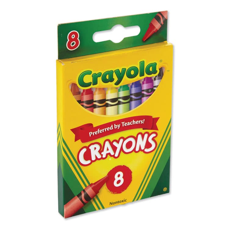 BINNEY & SMITH / CRAYOLA Classic Color Crayons, Peggable Retail Packaging, Regular Size, 0.31" x 3.63", 8 Assorted Colors, 8/Pack (CYO523008) thumbnail 4