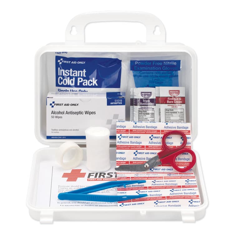 ACME UNITED CORPORATION First Aid Kit for Use by Up to 25 People, 113 Pieces, Plastic Case (FAO25001)