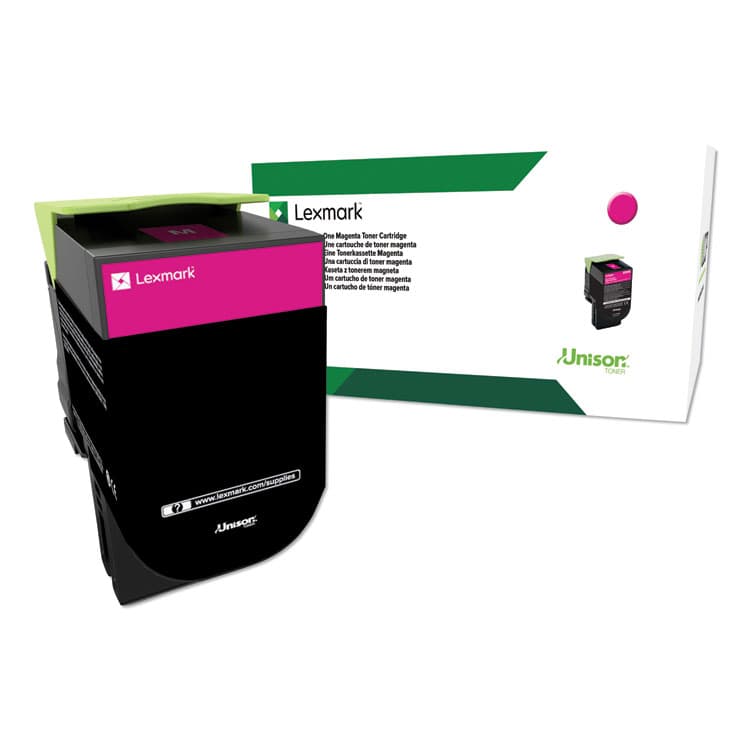 LEXMARK INT'L, . 80C1HM0 Return Program High-Yield Toner, 3,000 Page-Yield, Magenta (LEX80C1HM0)