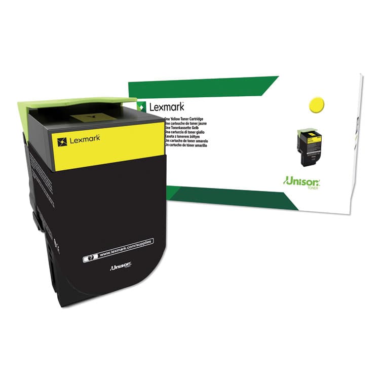 LEXMARK INT'L, . 80C1HY0 Return Program High-Yield Toner, 3,000 Page-Yield, Yellow (LEX80C1HY0)