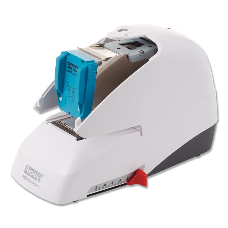ELMER'S PRODUCTS, . 5050e Professional Electric Stapler, 60-Sheet Capacity, White (RPD73157) thumbnail 4