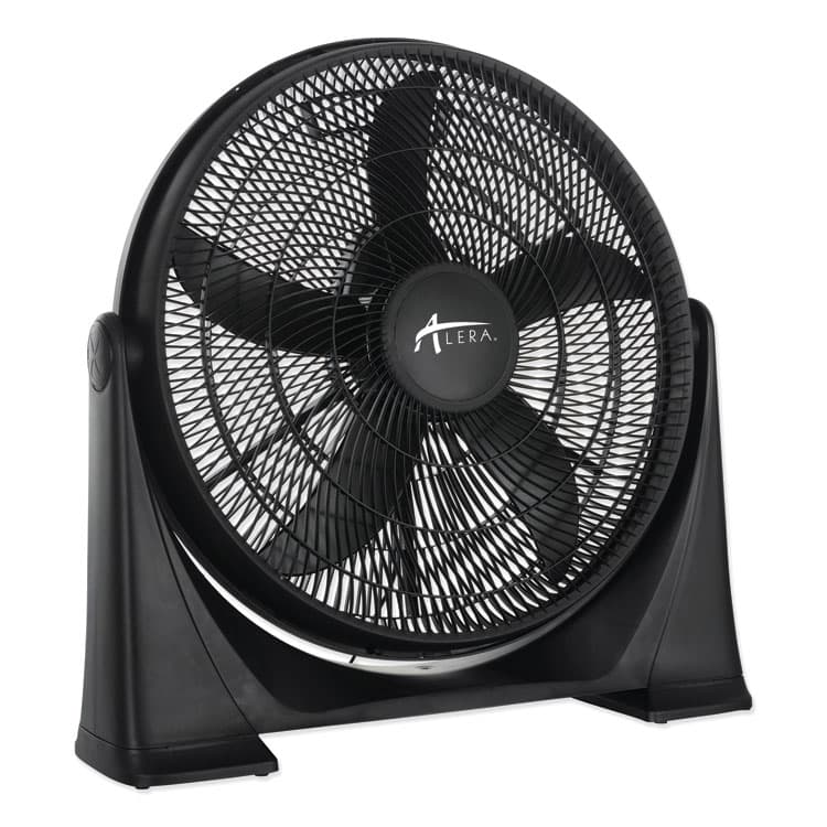 ALERA 20" Super-Circulator 3-Speed Tilt Fan, Plastic, Black (ALEFAN203)