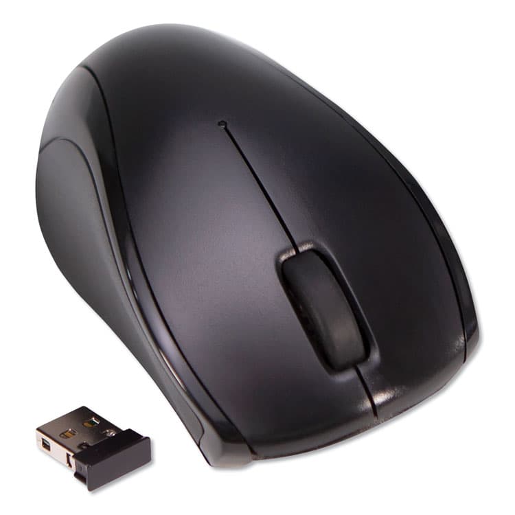 INNOVERA Compact Mouse, 2.4 GHz Frequency/26 ft Wireless Range, Left/Right Hand Use, Black (IVR62210)