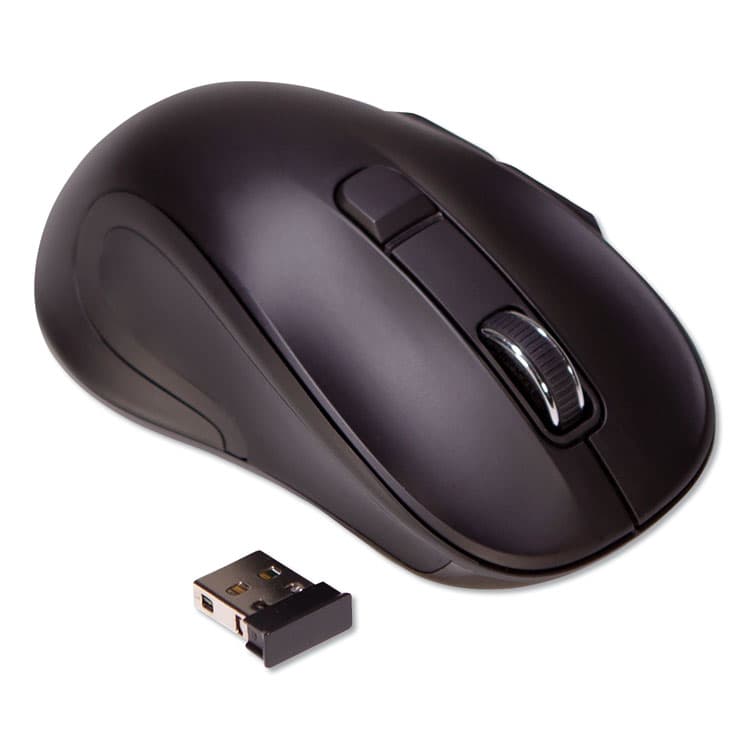 INNOVERA Hyper-Fast Scrolling Mouse, 2.4 GHz Frequency/26 ft Wireless Range, Right Hand Use, Black (IVR62500) thumbnail 2