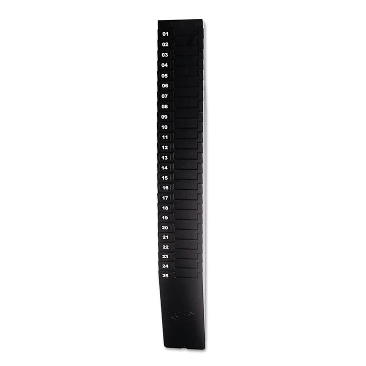 LATHEM TIME CORPORATION Expanding Time Card Rack for 9" Cards, 25 Pockets, Plastic, Black (LTH259EX)