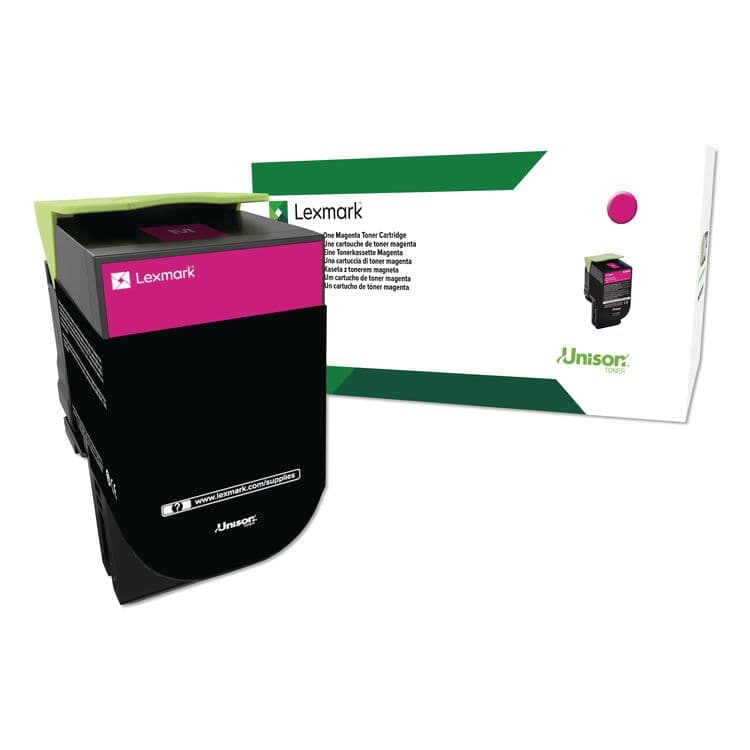 LEXMARK INT'L, . 80C0HMG Return Program High-Yield Toner, 3,000 Page-Yield, Magenta, TAA Compliant (LEX80C0HMG)