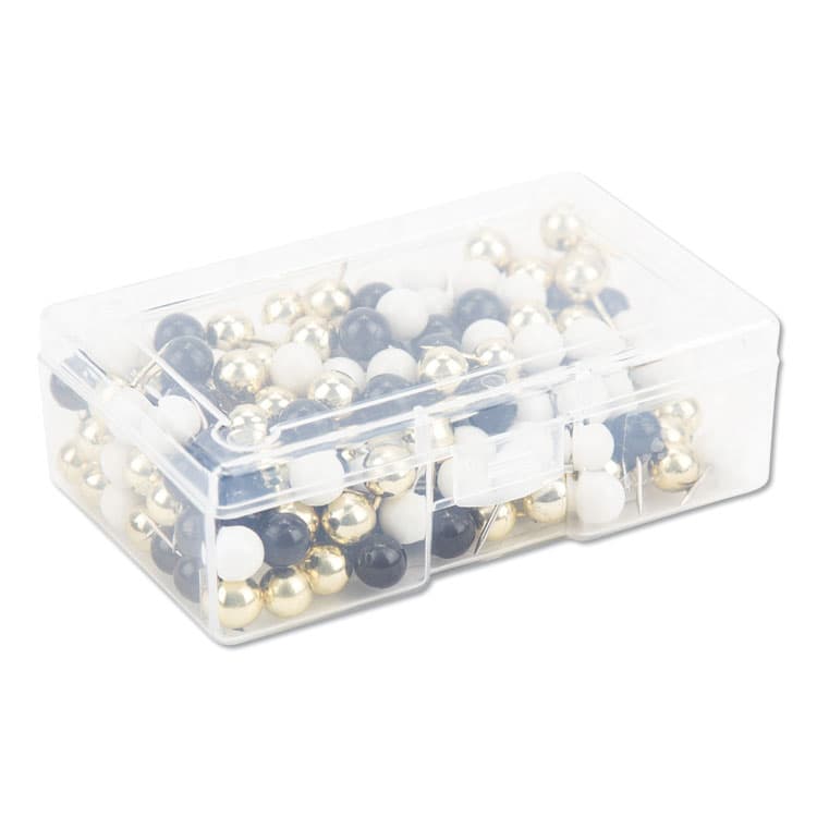U BRANDS Fashion Sphere Push Pins, Plastic, Assorted, 0.44", 200/Pack (UBR3084U0624) thumbnail 4
