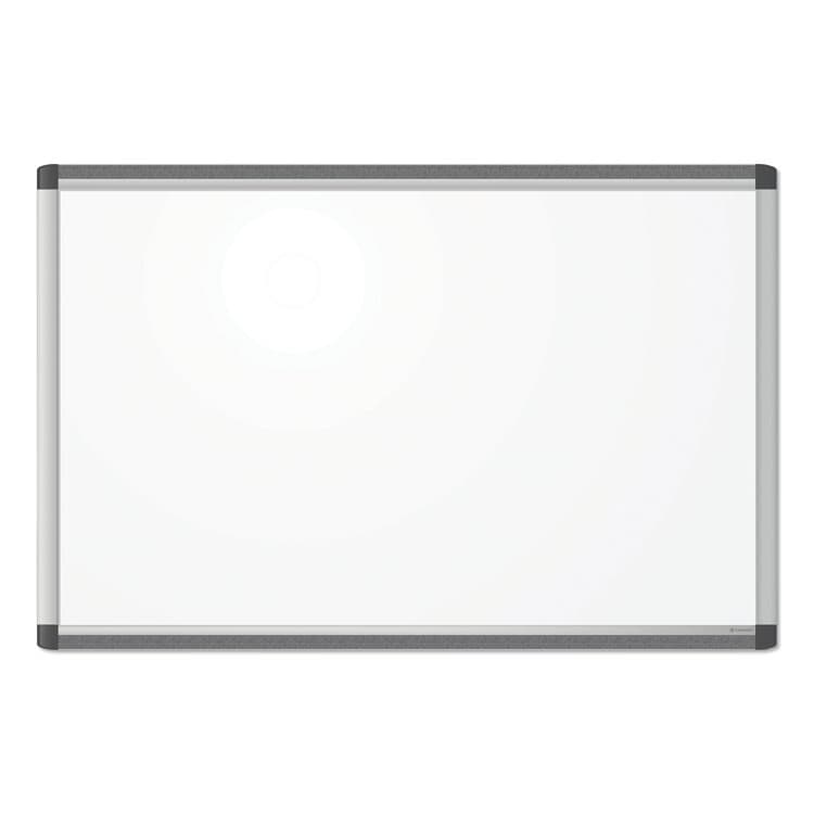 U BRANDS PINIT Magnetic Dry Erase Board, 36" x 24" (Actual Size: 35" x 23"), White Surface, Satin Aluminum Frame (UBR2805U0001)