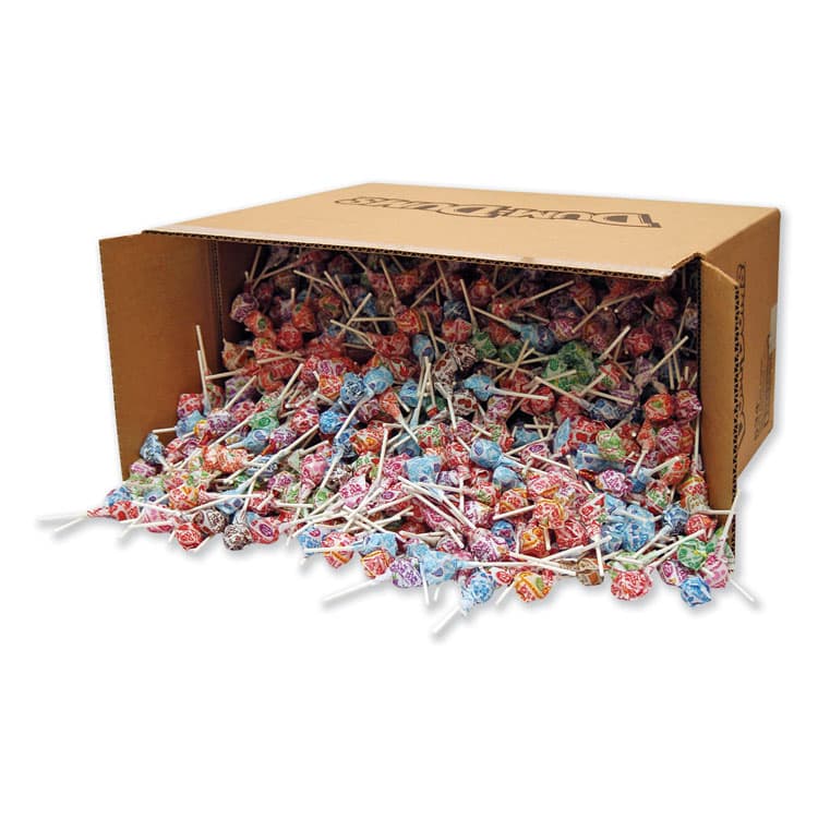 SPANGLER CANDY COMPANY Dum-Dum-Pops, Assorted Flavors, Individually Wrapped, Bulk 30 lb Carton (SPA534)