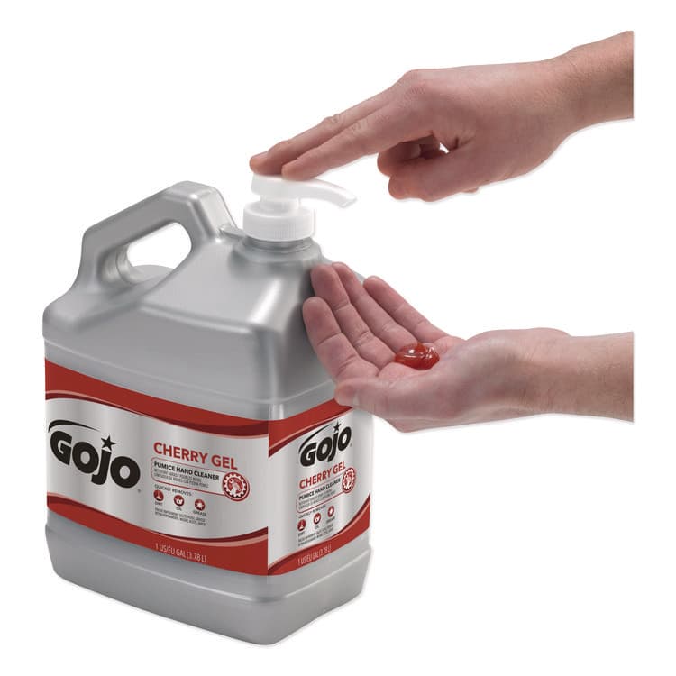 GO-JO INDUSTRIES Cherry Gel Pumice Hand Cleaner, Cherry Scent, 1 gal, 2/Carton (GOJ235802) thumbnail 4