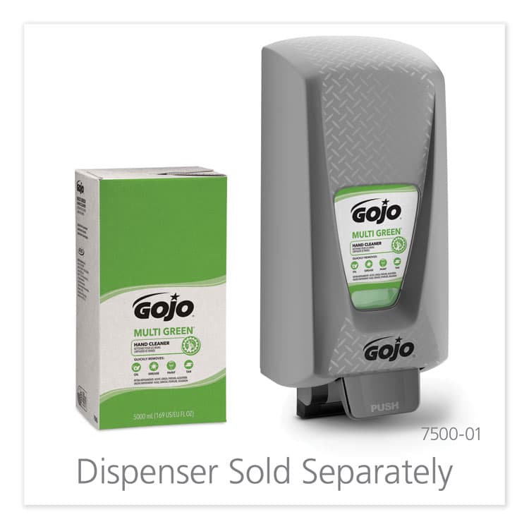 GO-JO INDUSTRIES MULTI GREEN Hand Cleaner, Refill for GOJO PRO TDX Dispenser, Citrus Scent, 5,000 mL, 2/Carton (GOJ7565) thumbnail 3