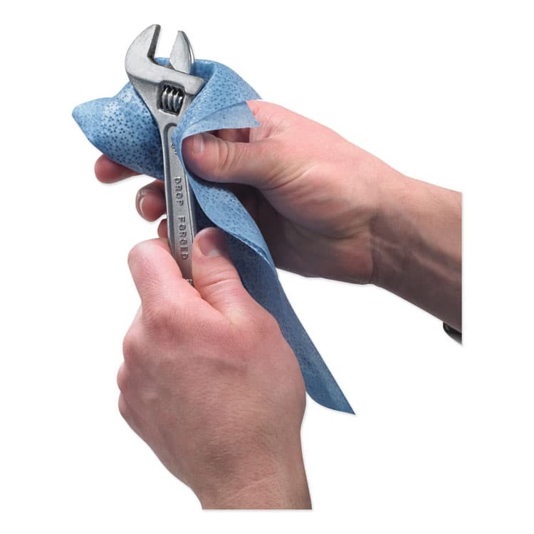 GO-JO INDUSTRIES FAST TOWELS Hand Cleaning Towels, 2-Ply, 7.75 x 11, Fresh Citrus, Blue, 60/Pack, 6 Packs/Carton (GOJ628506) thumbnail 3