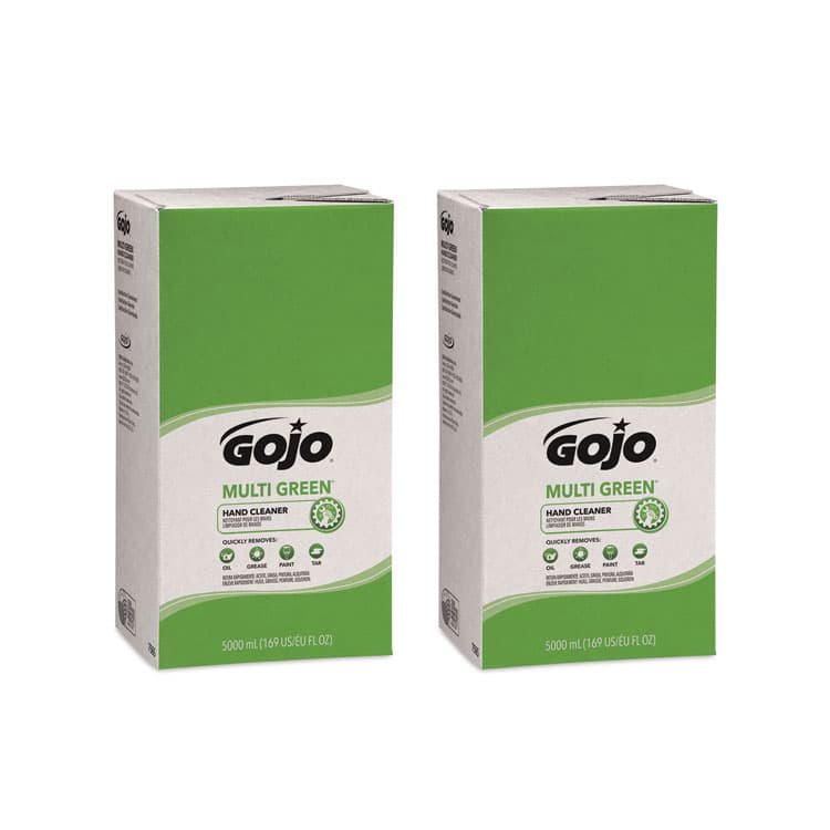 GO-JO INDUSTRIES MULTI GREEN Hand Cleaner, Refill for GOJO PRO TDX Dispenser, Citrus Scent, 5,000 mL, 2/Carton (GOJ7565)