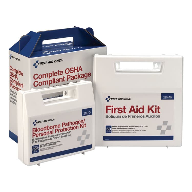 FIRST AID ONLY, . First Aid Kit for 50 People, 229 Pieces, ANSI/OSHA Compliant, Plastic Case (FAO228CP)