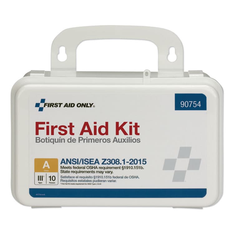FIRST AID ONLY, . ANSI Class A 10 Person First Aid Kit, 71 Pieces, Plastic Case (FAO90754) thumbnail 3