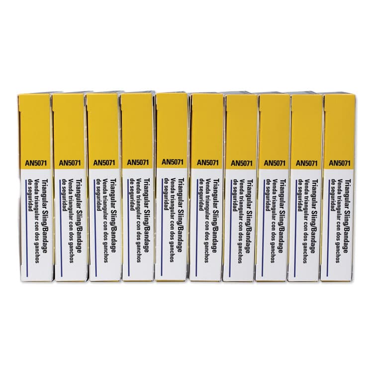 FIRST AID ONLY, . First-Aid Refill Sling/Tourniquet Triangular Bandages, 40 x 40 x 56, 10/Pack (FAOAN5071)