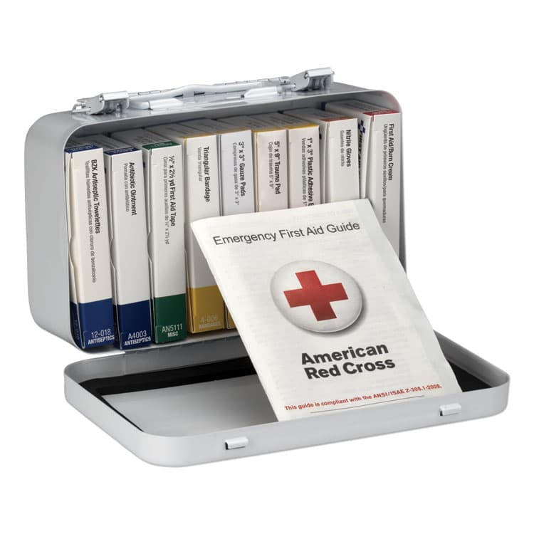 FIRST AID ONLY, . Unitized First Aid Kit for 10 People, 65 Pieces, OSHA/ANSI, Metal Case (FAO240AN) thumbnail 2