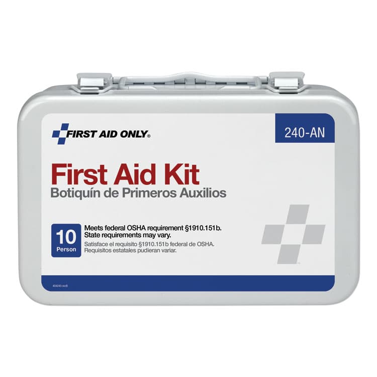 FIRST AID ONLY, . Unitized First Aid Kit for 10 People, 65 Pieces, OSHA/ANSI, Metal Case (FAO240AN) thumbnail 3