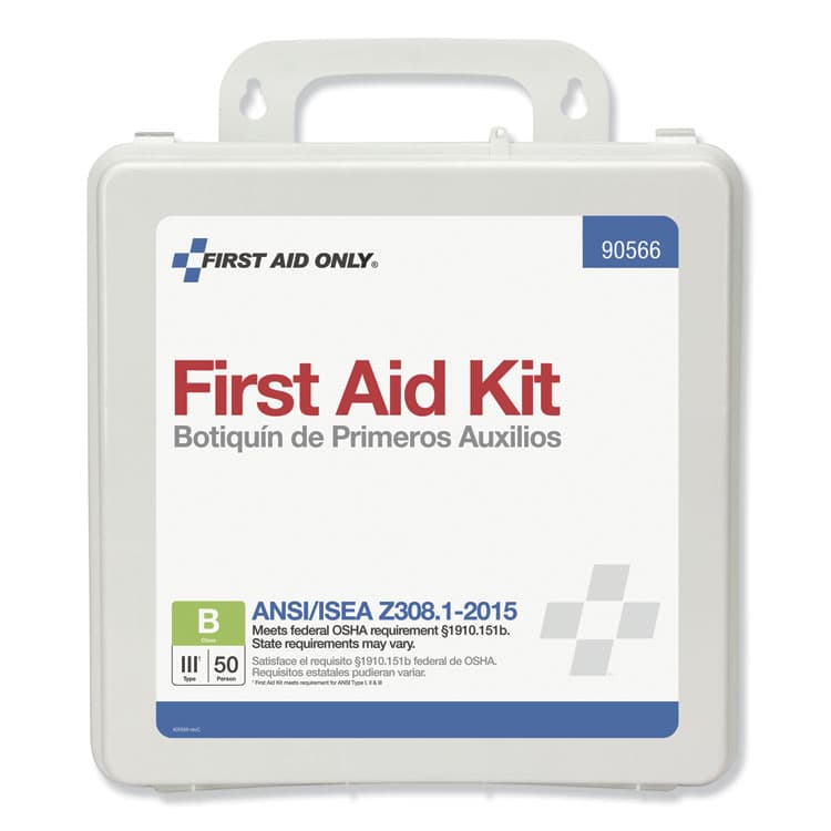 FIRST AID ONLY, . Bulk ANSI 2015 Compliant First Aid Kit, 199 Pieces, Plastic Case (FAO90566) thumbnail 3
