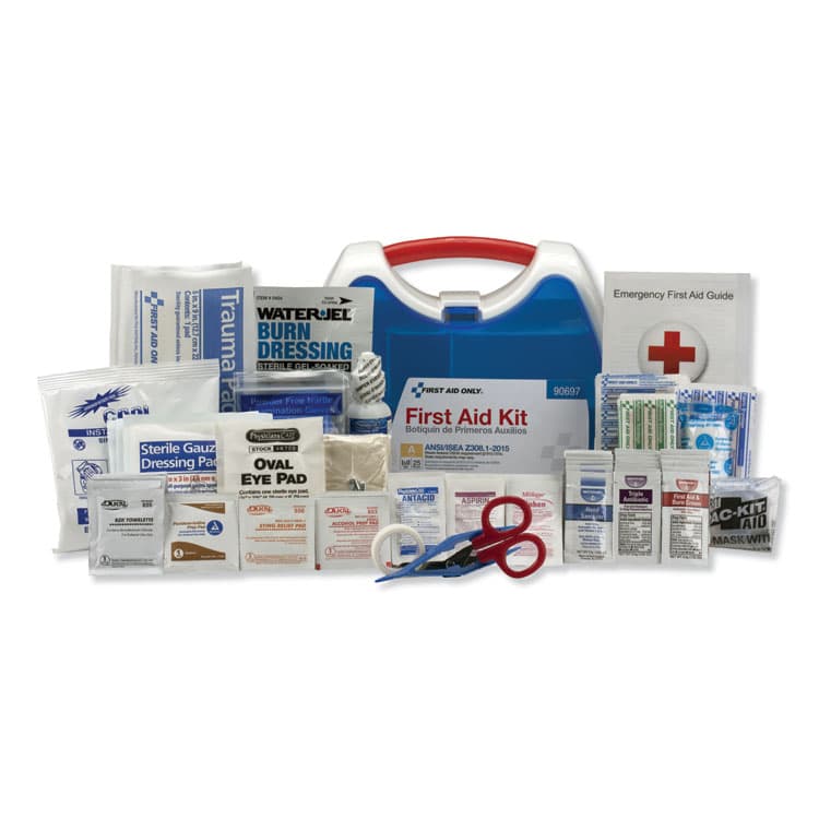 FIRST AID ONLY, . ANSI A+ 2015 ReadyCare First Aid Kit for Up to 25 People, 139 Pieces, Plastic Case (FAO90697)